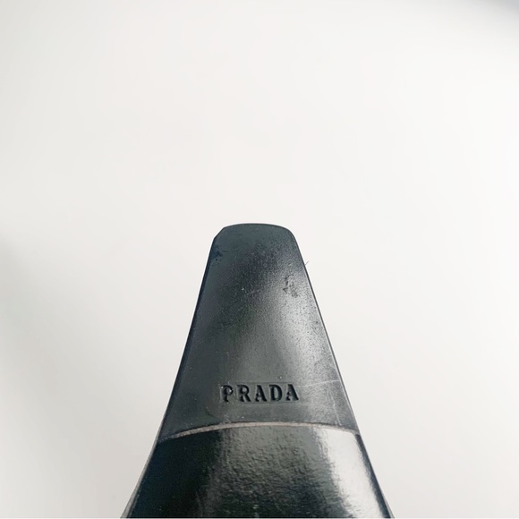 VINTAGE PRADA POINTY BUCKLE THREAD HEEL - Picture 11 of 11